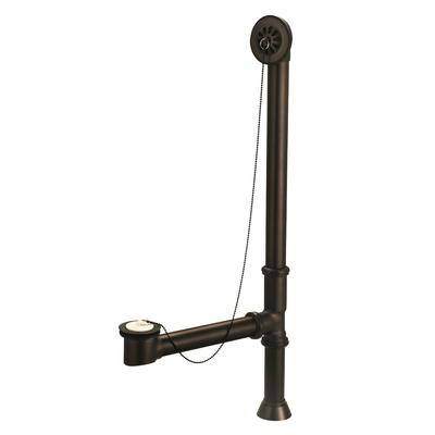 Randolph Morris Mason Hill Collection Extended Chain & Stopper Clawfoot Tub Drain RMH3CS-ORB