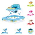 Chipolino, Baby Walker Carrera, Height Adjustable, Play Centre, Stair Stopper, Colour:Blue