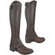 AK Curved Zip Full Grain Real Leather Horse Riding Half Chaps (Brown, M)