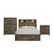 Beckett Full Bookcase Panel 3PC Bedroom Set w/ Bluetooth - Picket House Furnishings BY520FB3PC