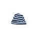 Beanie Hat: Blue Stripes Accessories - Size 6-9 Month