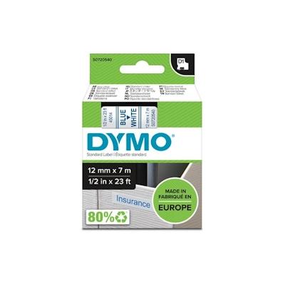 DYMO D1 Schriftbandkassette blau/weiß, 12 mm x 7 m