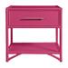 David Francis Furniture Olivia Collection 1 - Drawer Nightstand Wood in Pink | 28 H x 28 W x 20 D in | Wayfair B1025-NS-S139-H302