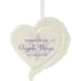 Precious Moments Carried on Angel Wings to Heaven Finial Ornament Ceramic/Porcelain in White | 4 H x 0.0475 W x 4 D in | Wayfair 201455