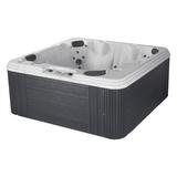 Ohana Spas Revive LS 6 Person 90 Port 50 Stainless Jet Lounger Hot Tub w/ Heater, Ozone Acrylic in Gray | 36 H x 85 W x 85 D in | Wayfair