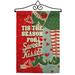 Breeze Decor Season Sweet Kisses - Impressions Decorative 2-Sided Polyester 19 x 13 in. Flag Set in Green/Red | 18.5 H x 13 W x 1 D in | Wayfair