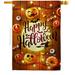 Ornament Collection Lightful Halloween - Impressions Decorative 2-Sided Polyester 40 x 28 in. House Flag in Brown | 40 H x 28 W in | Wayfair