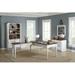 Kelly Clarkson Home Bransford L-Shape Executive Desk Wood in Brown/Gray/White | 30 H x 75 W x 60 D in | Wayfair E2B5E00F0DA747F0830B68C29A3F1BF6