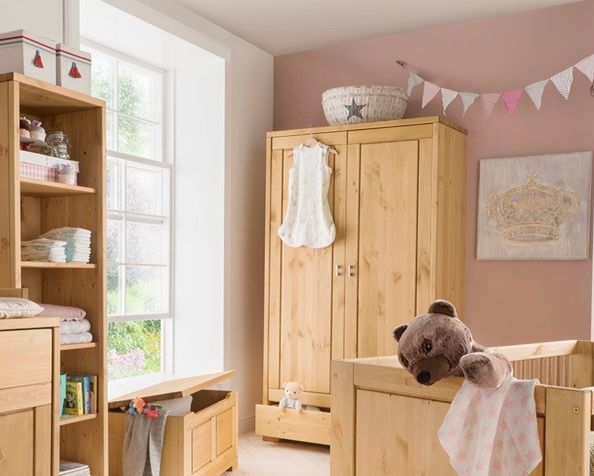 INFANSKIDS »Vita« Kleiderschrank natur 2-türig / B 100 x H 178 x T 52 cm