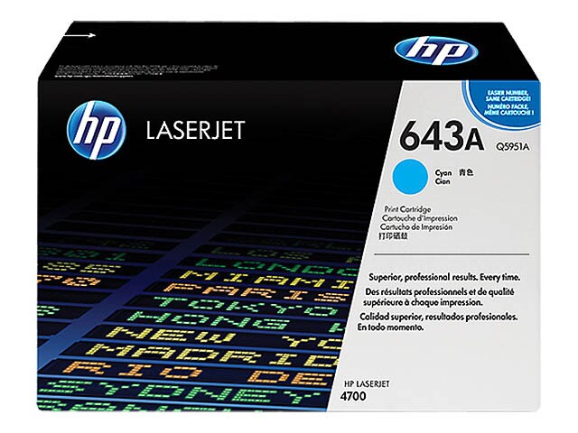 Laser/Kopierer HEWLETT PACKARD Q5951A HP CLJ4700 CARTRIDGE CYAN Image