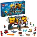 LEGO 60265 City Oceans Exploration Base, Deep Sea Ocean Toys with Drone, Shark Figure and Diver Minifigures, Gifts for Boys & Girls age 6 plus
