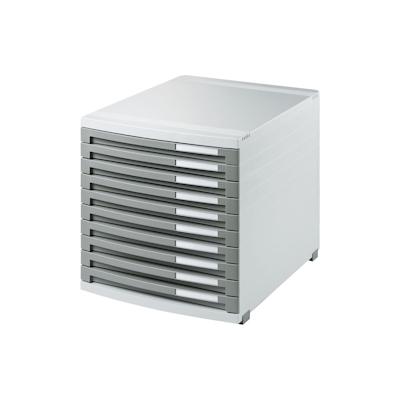 HAN Bürobox CONTUR/1510-19 B 30 x H 30,7 x T 38,2cm 10 Schubladen lgrau/dgr