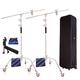 10ft Heavy Duty C Stand Light Stand with 50 inches Extension Boom Arm, 2x Grip Heads, 3x Wheels, Sandbag and Carry Case, Adjustable for Photography Studio Video Reflector, Softbox, Flash, etc, 2 Sets