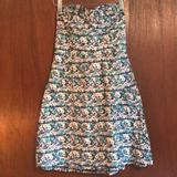 American Eagle Outfitters Dresses | American Eagle Outfitters Strapless Sundress | Color: Green/White | Size: 6