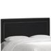 Velvet Nail Button Border Headboard by Skyline Furniture in Velvet Black (Size CALKNG)