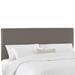 Twill Upholstered Headboard by Skyline Furniture in Twill Grey (Size CALKNG)