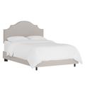 Nail Button Notched Bed by Skyline Furniture in Linen Putty (Size CALKNG)