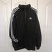 Adidas Sweaters | Adidas - Striped Zip Up Sweater | Color: Black/White | Size: Xl