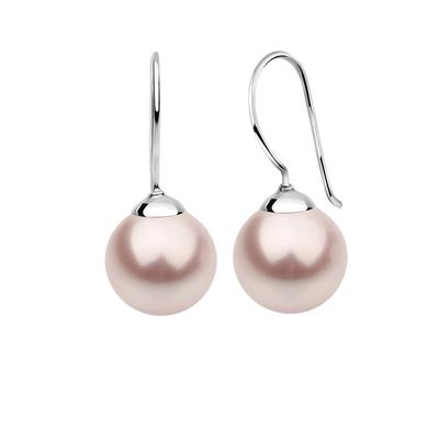 Nenalina - Hänger Basic synthetische Perle 925 Silber Ohrringe 1 ct Damen (49.99 € / 1 ct)
