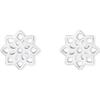s.Oliver Ohrstecker Silber One Size Weiss Damen