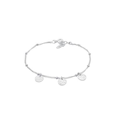 Elli - Kugeln Kreis Gehämmert Geo Organic 925er Silber Armbänder & Armreife Damen