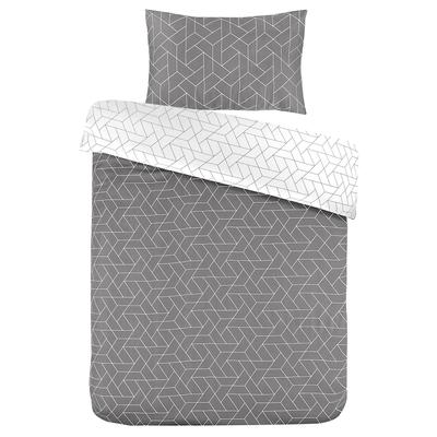 Gallazzo Bettwäsche 600 - Grau 1x 200cm x / 2x 50cm 75cm
