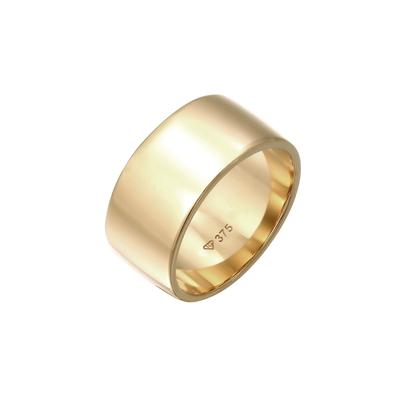Elli PREMIUM Basic Bandring 375 Gelbgold 58 Damen Image