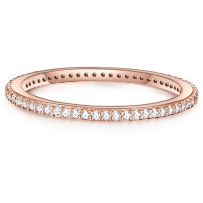 Glanzstücke München - Ring Sterling Silber Zirkonia in Roségold Ringe 1 ct Damen