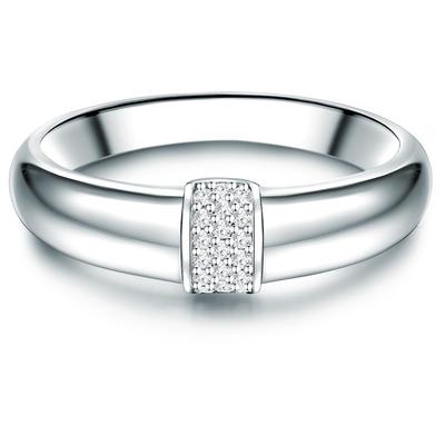 Trilani - Ring Sterling Silber Zirkonia in Silber Ringe 1 ct Damen Image