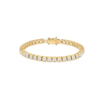 Elli PREMIUM Tennisarmband Trend Zirkonia Kristalle 925 Silber 18 Damen Image