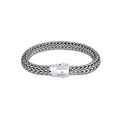 KUZZOI Herren Panzerarmband Basic Cool Unisex 925 Silber 23 Image