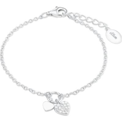 s.Oliver Armband 925er Silber One Size Weiss Damen