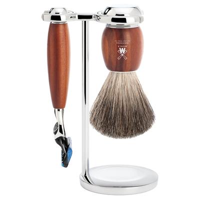 Mühle Vivo 3tlg Rasierset, Dachshaar, Pflaumenholz Herren