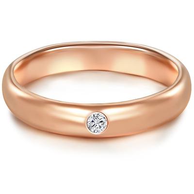 Trilani - Ring aus Sterling Silber in Roségold mit Zirkonia Ringe 1 ct Damen