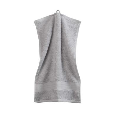 grace grand spa Gäste-Handtuch 3er-Pack Avantgarde mit breiter Webbordüre silber