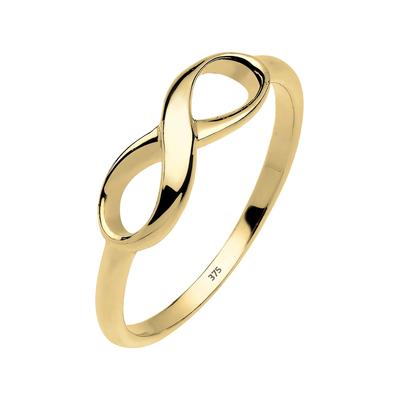 Elli PREMIUM - Infinity Unendlichkeit 375 Gelbgold Ringe 1 ct Damen