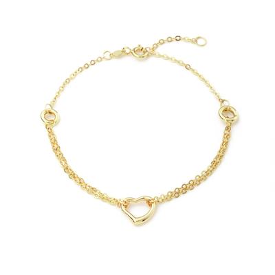 amor - Armband für Damen, Gold 375 | Herz Armbänder & Armreife Weiss