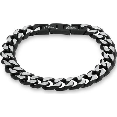 s.Oliver Armband Edelstahl One Size Weiss Herren