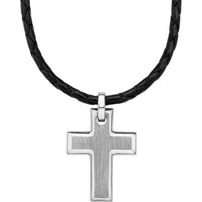 s.Oliver - Kette Edelstahl, Leder Ketten 1 ct Weiss Herren (49.99 € / 1 ct)
