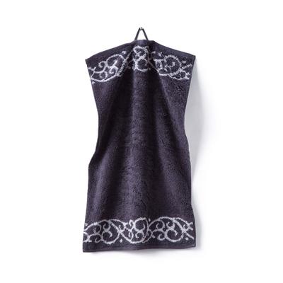 grace grand spa Handtuch Akanthus Bordüre mit Akanthus-Muster grau