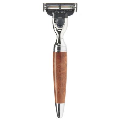 Mühle STYLO Rasierer Mach® 3 Griff Thuja-Holz Herren