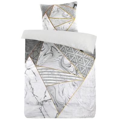 Gallazzo Bettwäsche 300 - Grau / Gold 1x 140cm x 240cm 60cm 70cm