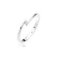 Elli DIAMONDS - Verlobungsring Solitär Diamant 0.015 ct.925 Silber Ringe Damen