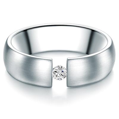 Trilani Ring aus Edelstahl in Silber mit verziert Kristallen von Swarovski® 60 Damen Image