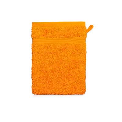 grace grand spa Waschhandschuh Avantgarde mit breiter Webbordüre orange