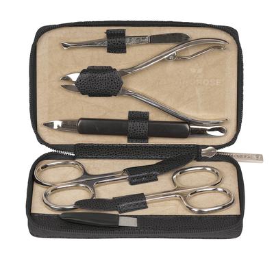 Windrose - Beluga Manicure-Etui 13 cm Leder Nägel kürzen 1 ct Schwarz (93.09 € / 1 ct)