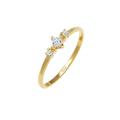 Elli DIAMONDS - Prinzessschliff Diamant (0.13 ct) 585 Gelbgold Ringe Damen