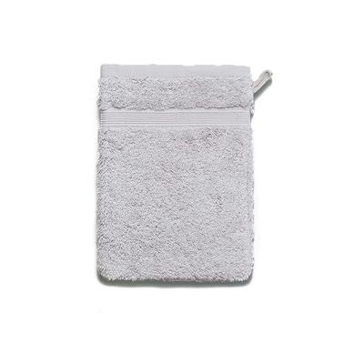 grace grand spa Waschhandschuh Avantgarde mit breiter Webbordüre silber