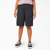 Dickies Women's Plus Relaxed Fit Cargo Shorts, 11" - Black Size 20W (FRW888)