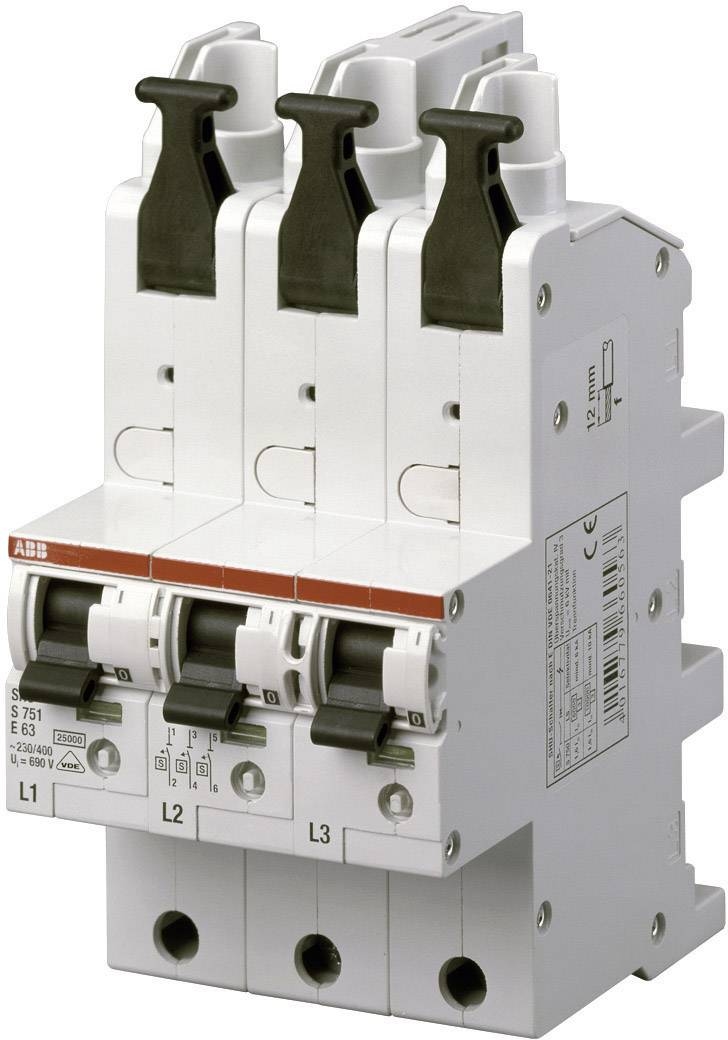 ABB 2CDS781001R4502 S751-E50 Leitungsschutzschalter 3polig 50 A Image